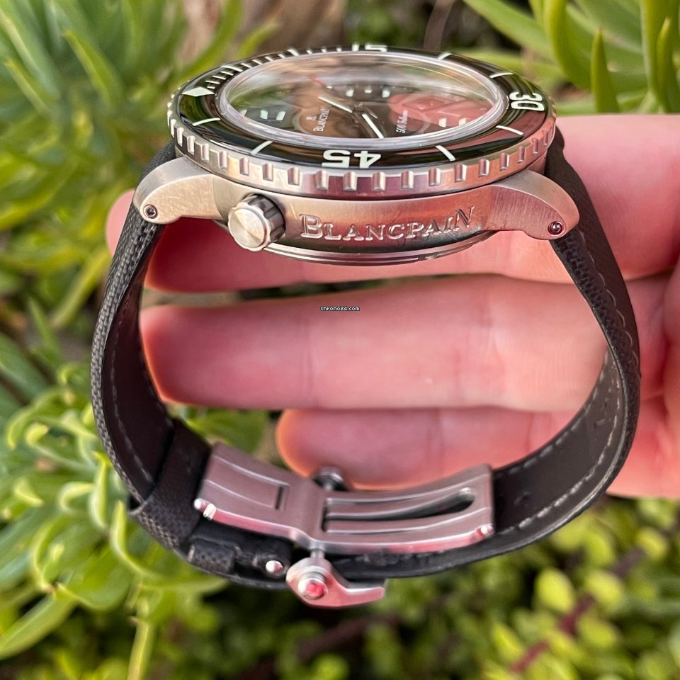 Blancpain 500 Fathoms Mens watch Unisex Automatic Titanium 50015-12B30-52B Replica 5