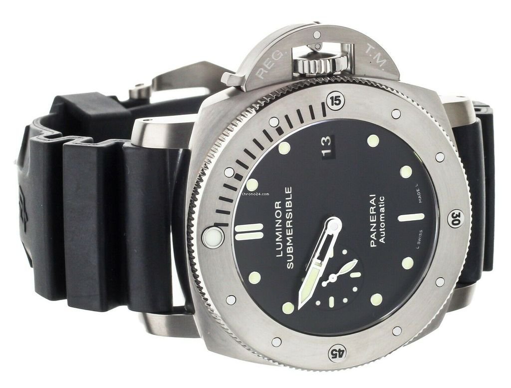 IMG_9081 Panerai Luminor Submersible 1950 3 Days Automatic Mens watch Unisex Automatic Titanium PAM305 Replica 5