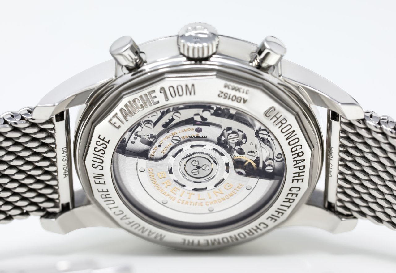 IMG_9081 Breitling Transocean Chronograph Mens watch Unisex Automatic Steel AB015112 C860 Replica 5