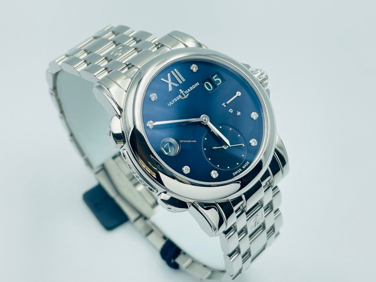 IMG_9081 Ulysse Nardin Dual Time Womens watch Automatic Steel 3243-222 Replica 5