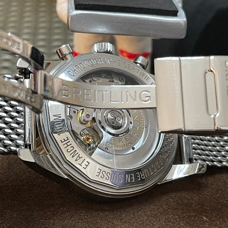 Breitling Transocean Chronograph Mens watch Unisex Automatic Steel AB015212.G724.154A Replica 5