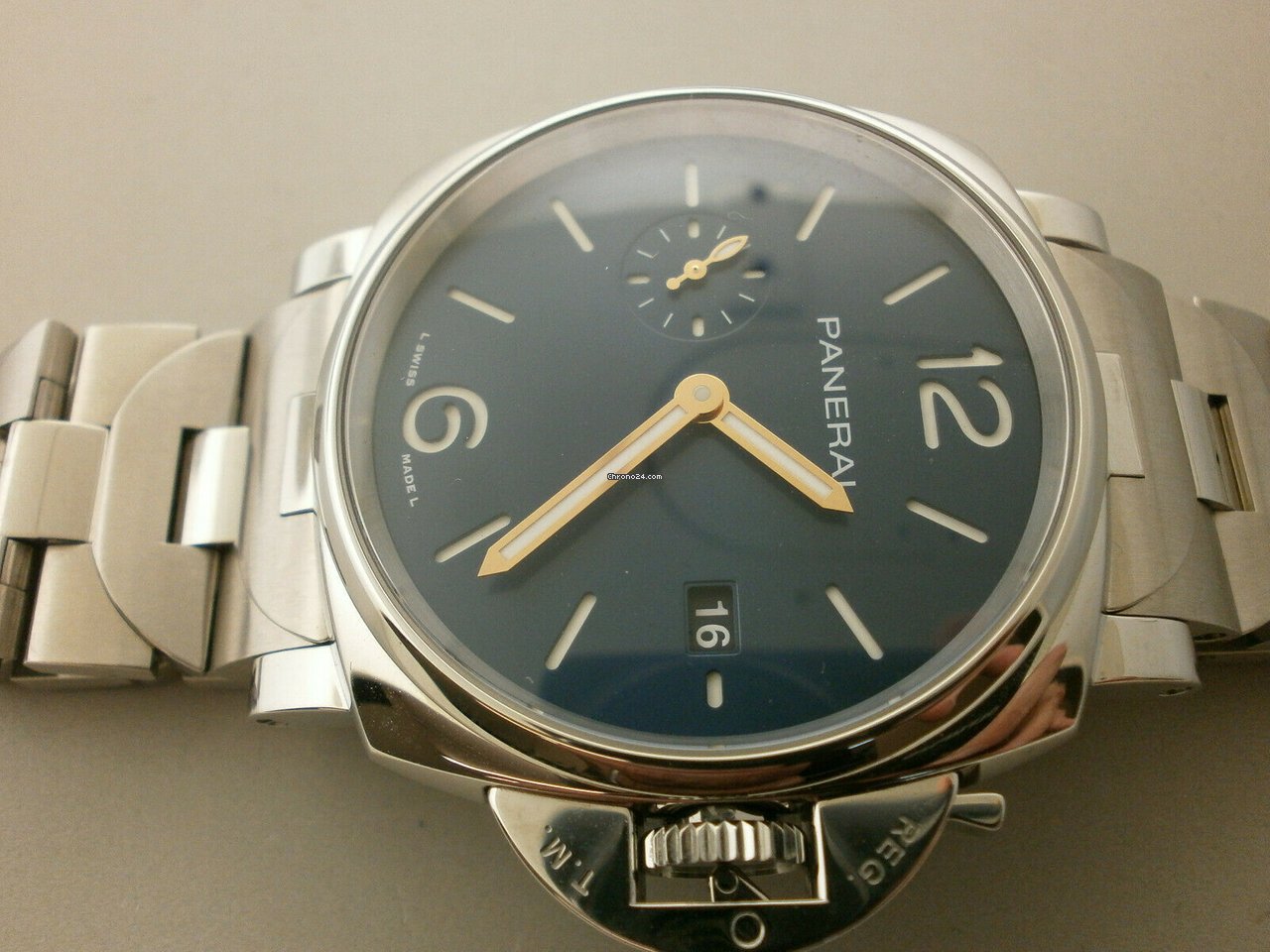 Panerai Mens watch Unisex Automatic Steel 1124 Replica 5