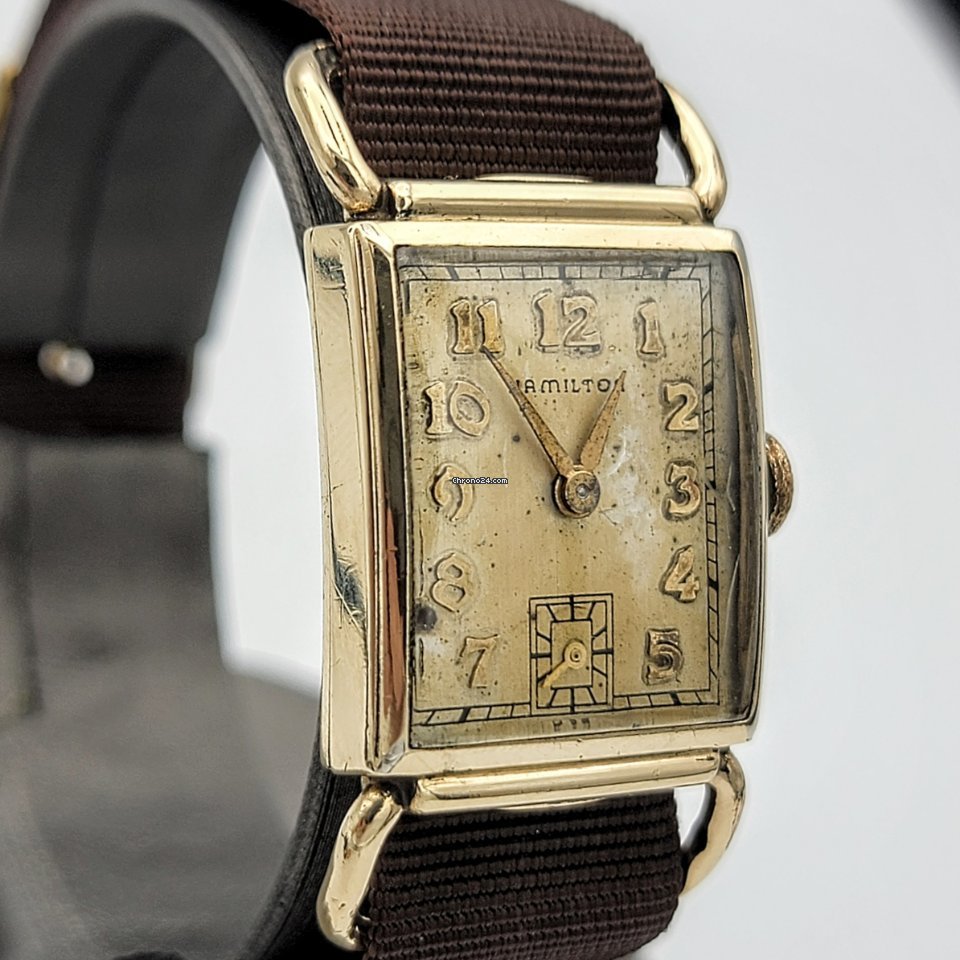 IMG_9081 Hamilton Mens watch Unisex Manual winding Gold Steel Hamilton Grade 980 Replica 5