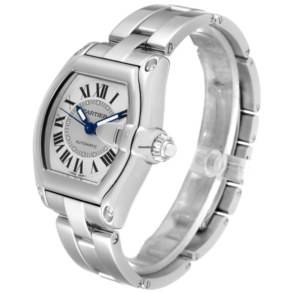 Cartier Roadster Mens watch Unisex Automatic Steel W62000V3 Replica 5