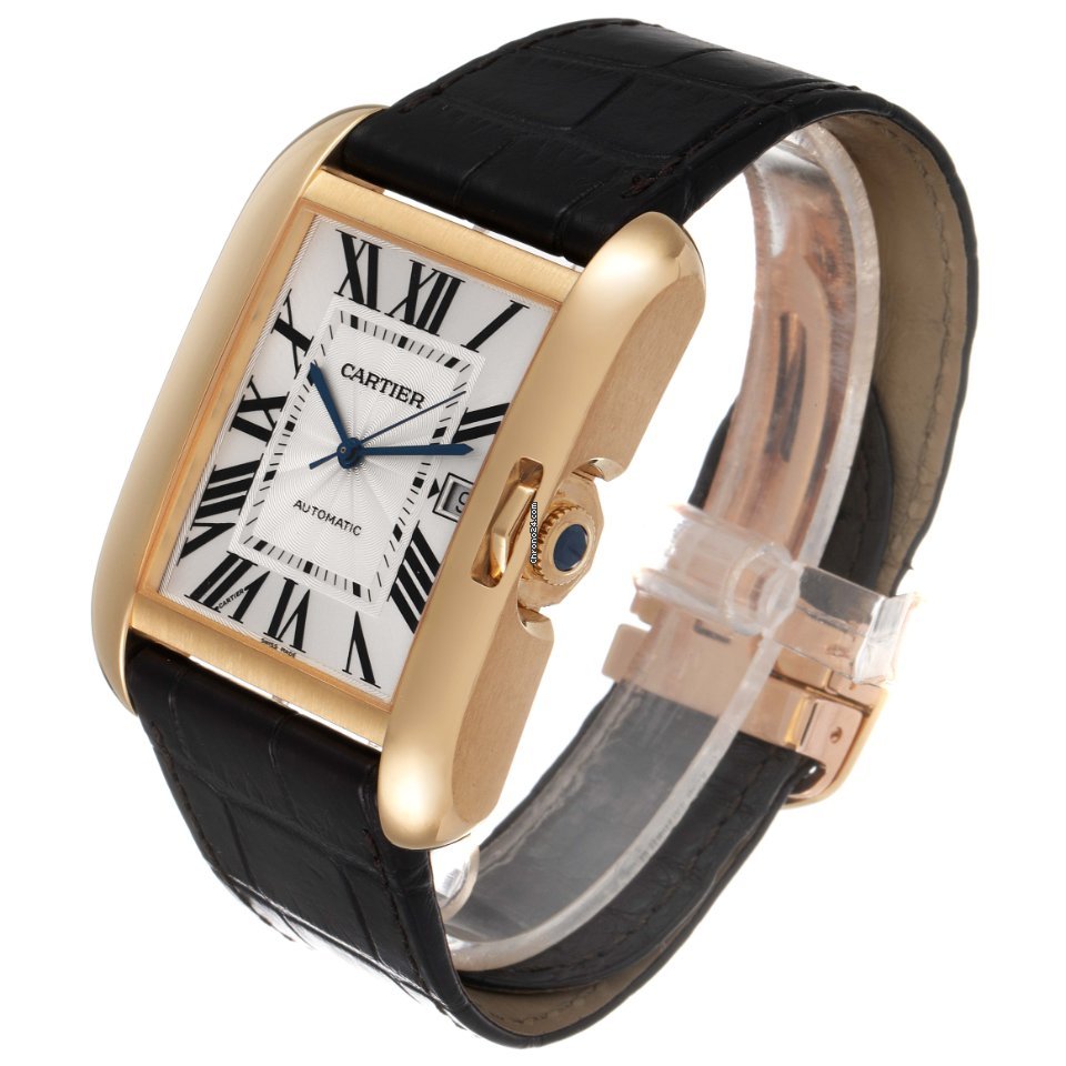 IMG_9081 Cartier Tank Anglaise Mens watch Unisex Automatic Yellow gold W5310032 Replica 5