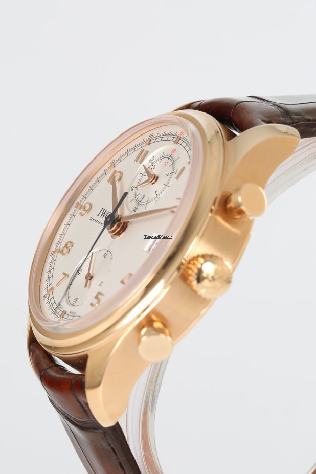 IWC Portuguese Chronograph Mens watch Unisex Automatic Rose gold IW3904202 Replica 5