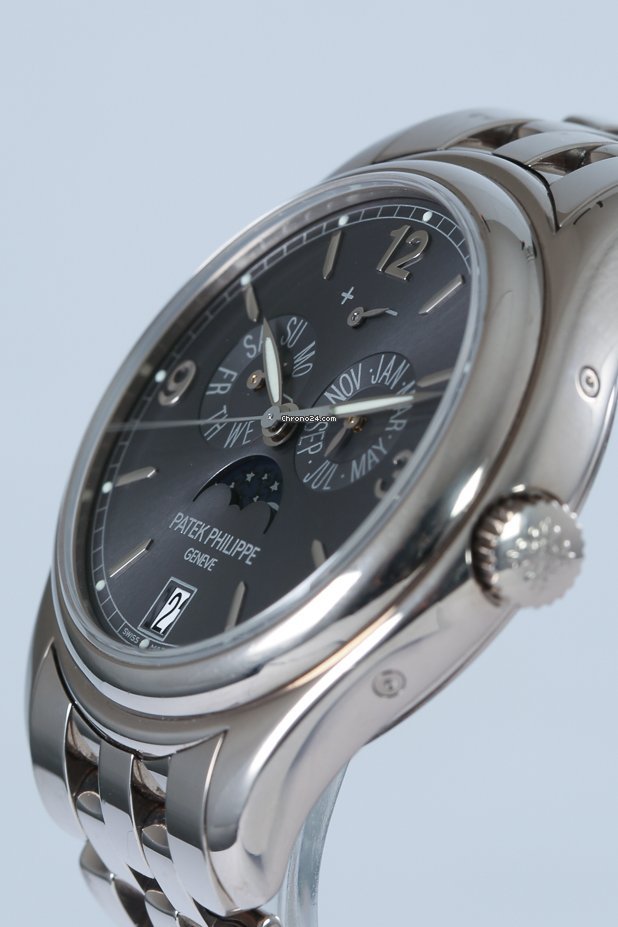 IMG_9081 Patek Philippe Annual Calendar Mens watch Unisex Automatic White gold 5146 1G-010 Replica 5