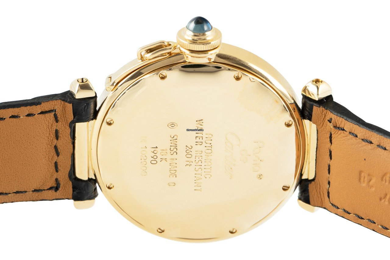 Cartier Pasha Mens watch Unisex Automatic Yellow gold 1990 Replica 5