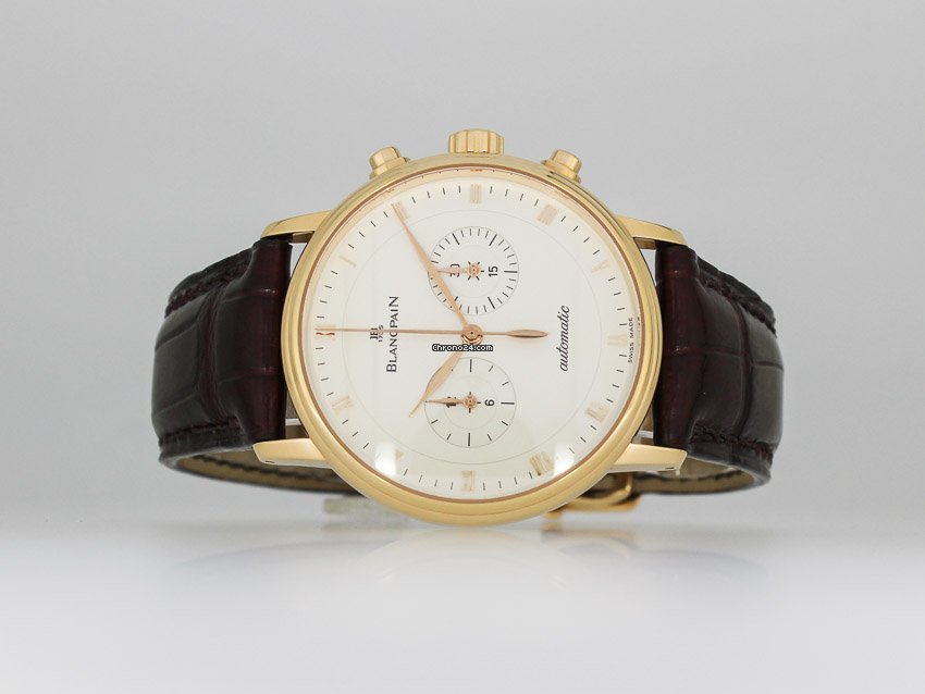 IMG_9081 Blancpain Villeret Mens watch Unisex Automatic Rose gold 4082-3642-55B Replica 5