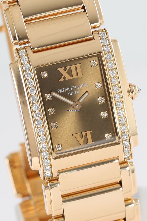 IMG_9081 Patek Philippe Twenty~4 Womens watch Quartz Rose gold 4910 11R-010 Replica 5
