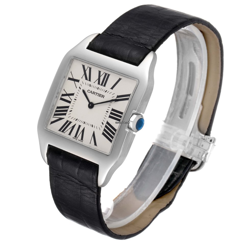 Cartier Santos Dumont Mens watch Unisex Manual winding White gold W2007051 Replica 5