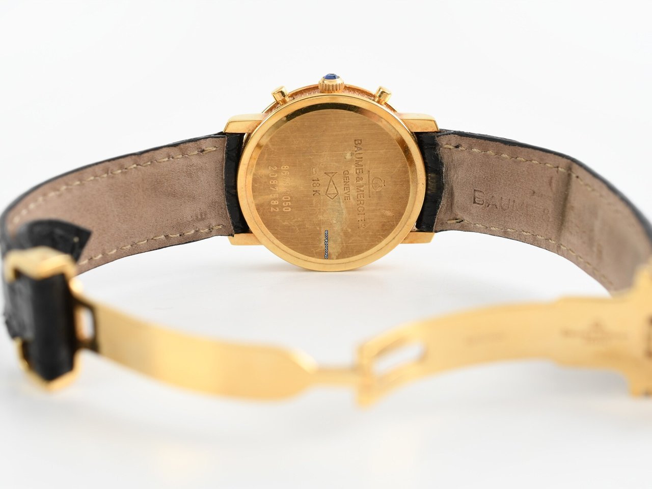 IMG_9081 Baume & Mercier Riviera Womens watch Quartz Yellow gold 86604 050 2087 582 Replica 5