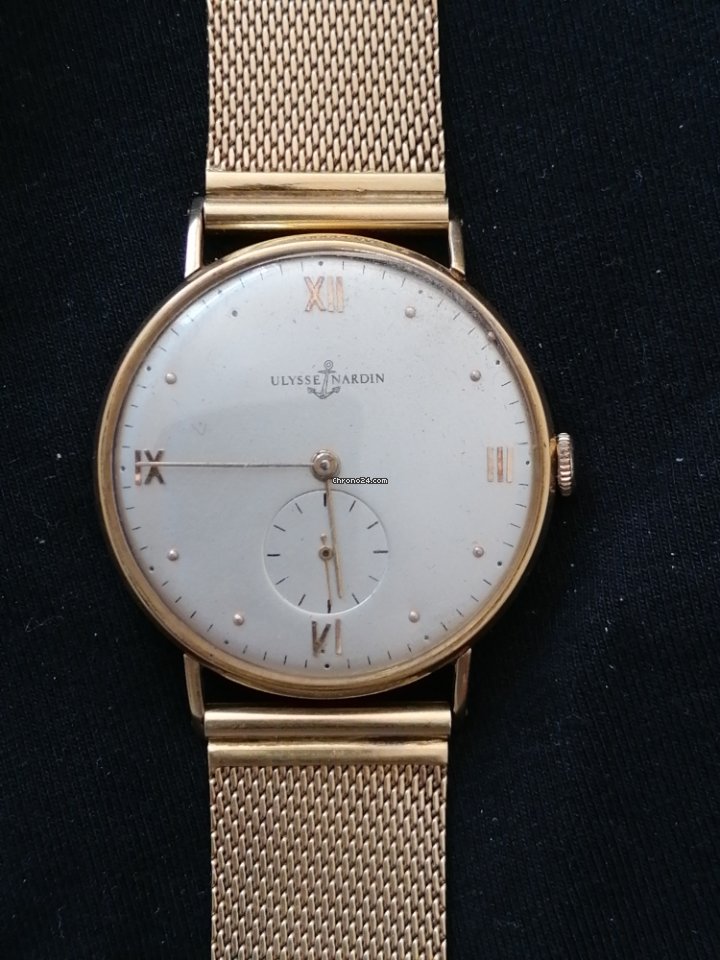 IMG_9081 Ulysse Nardin Classic Mens watch Unisex Manual winding Yellow gold 534275 Replica 5