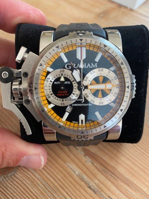 IMG_9081 Graham Chronofighter Oversize Mens watch Unisex Automatic Steel 2OVES.B15A Replica 5