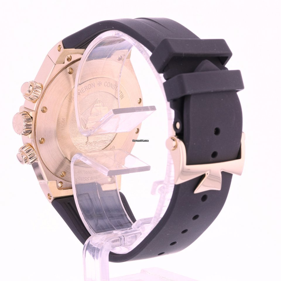 IMG_9081 Vacheron Constantin Overseas Chronograph Mens watch Unisex Automatic Rose gold 49150 000R-9338 Replica 5