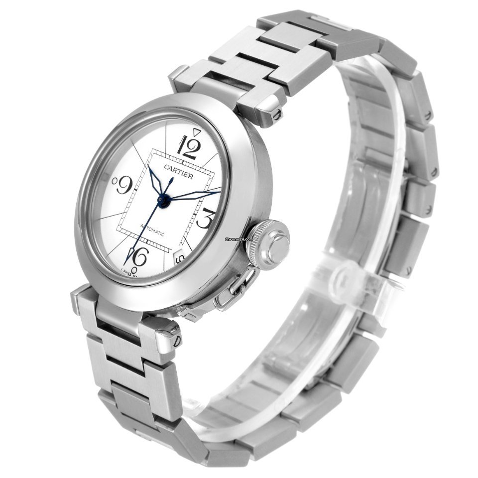 IMG_9081 Cartier Pasha C Mens watch Unisex Automatic Steel W31074M7 Replica 5