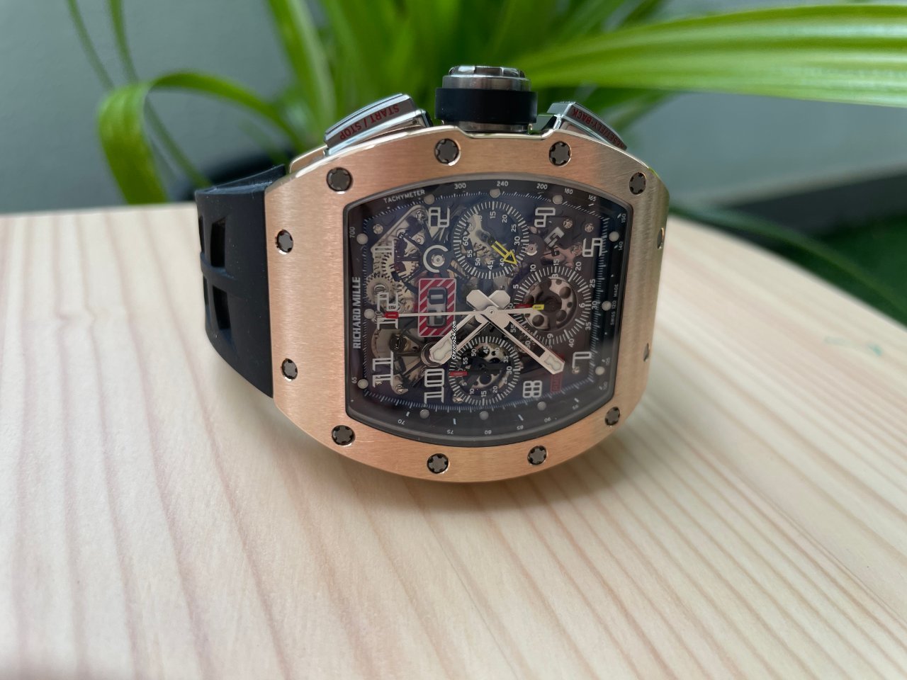 IMG_9081 Richard Mille RM 011 Mens watch Unisex Automatic Rose gold RM011 AJ RG Replica 5