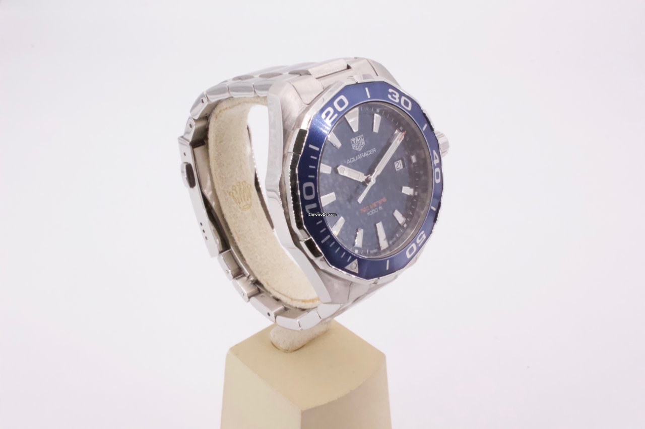 IMG_9081 TAG Heuer Aquaracer Mens watch Unisex Quartz Steel WAY101C.BA0746 Replica 5