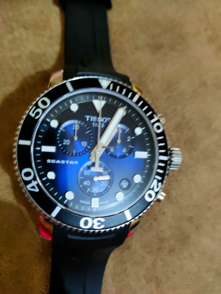 Tissot Seastar 1000 Mens watch Unisex Quartz Steel T120.417.17.041.00 Replica 5