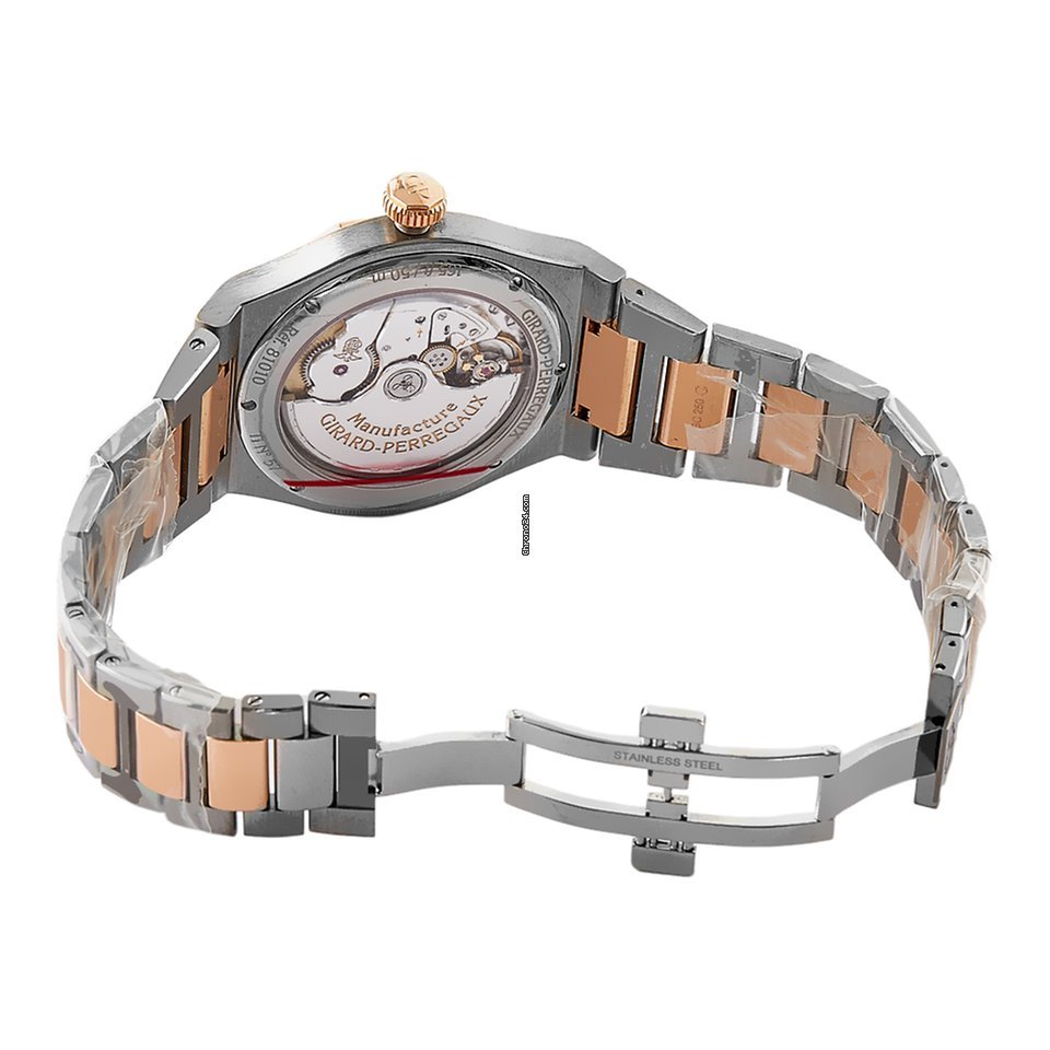 IMG_9081 Girard Perregaux Laureato Mens watch Unisex Automatic Steel 81010-26-232-26A Replica 5