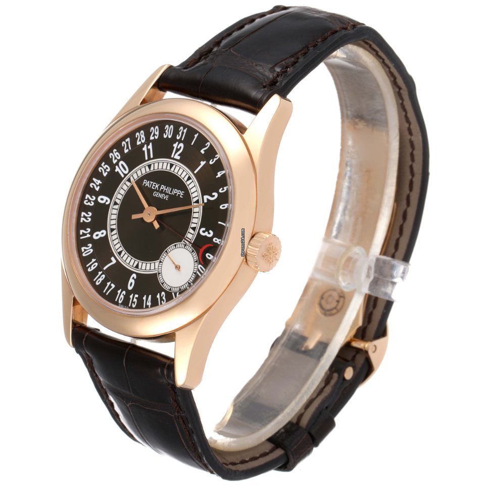 IMG_9081 Patek Philippe Calatrava Mens watch Unisex Automatic Rose gold 6000R Replica 5