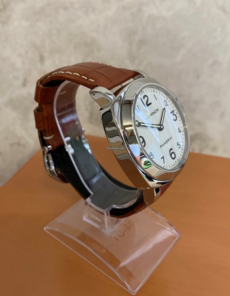 IMG_9081 Panerai Luminor Base Mens watch Unisex Manual winding Steel PAM 00114 Replica 5