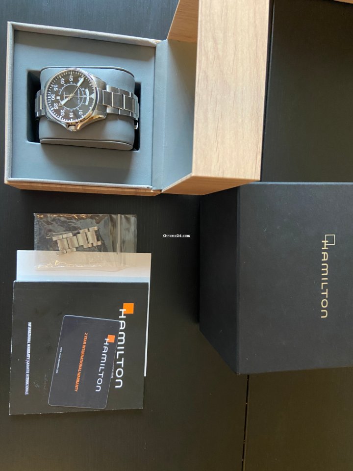 IMG_9081 Hamilton Khaki Pilot Day Date Mens watch Unisex Automatic Steel H64615135 Replica 5