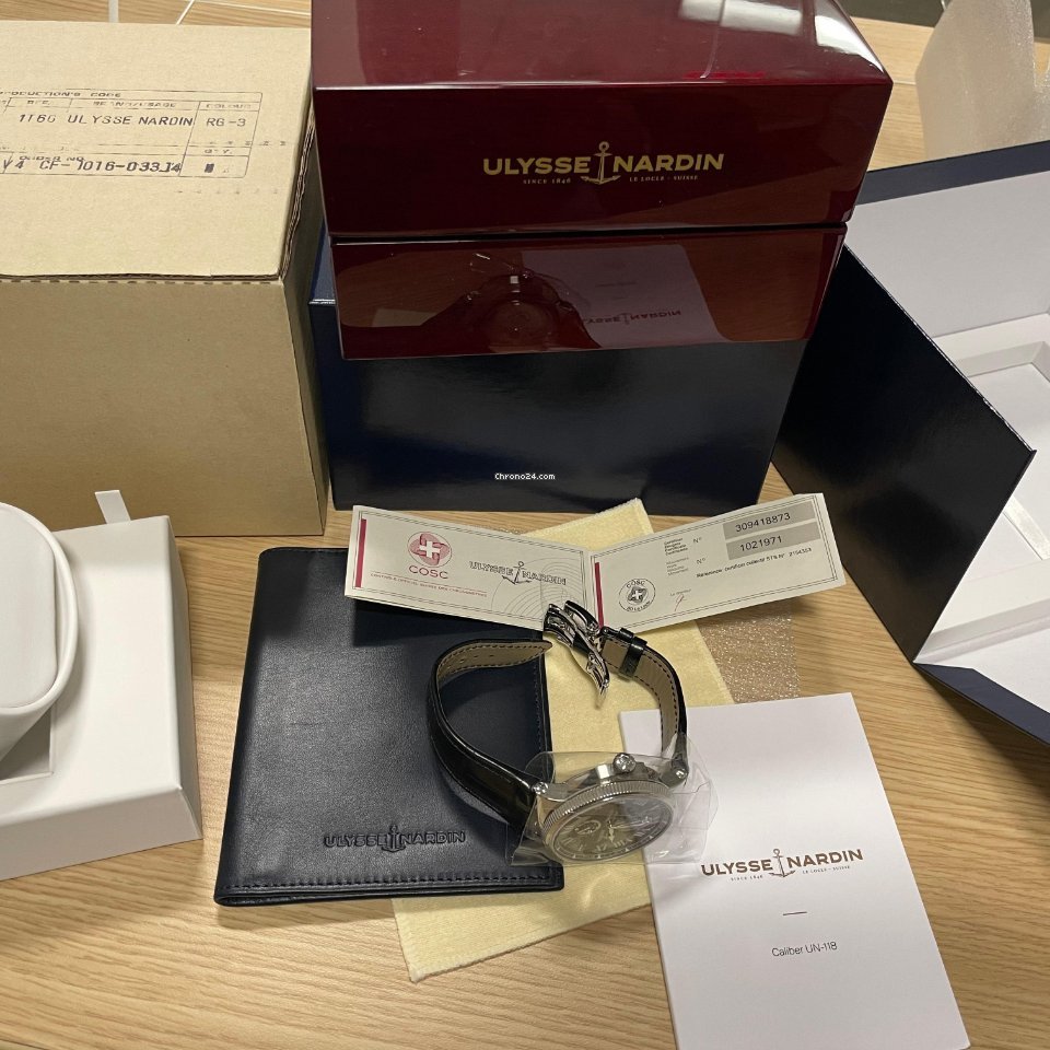 IMG_9081 Ulysse Nardin Marine Mens watch Unisex Automatic Steel 183-122-3-42 Replica 5