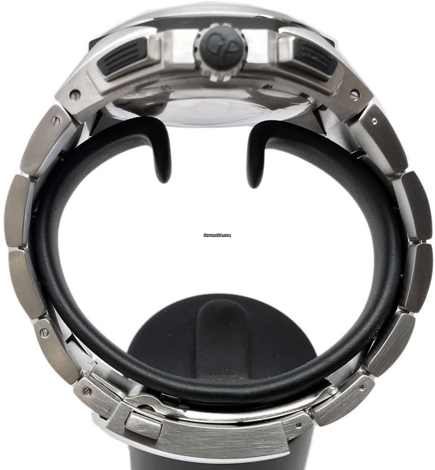 IMG_9081 Girard Perregaux Chrono Hawk Mens watch Unisex Automatic Steel 49970-11-131-11A Replica 5