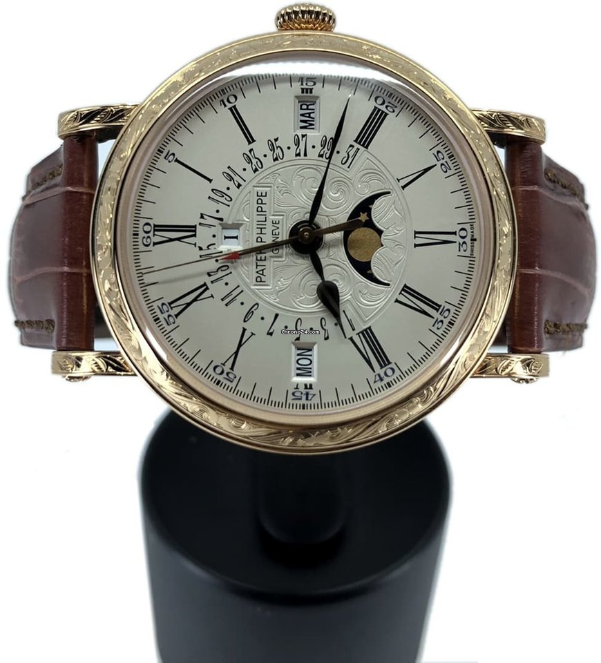 Patek Philippe Perpetual Calendar Mens watch Unisex Automatic Rose gold 5160R-001 Replica 5