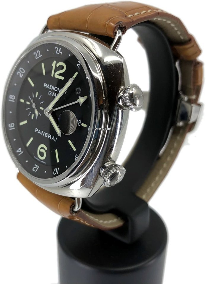 IMG_9081 Panerai Radiomir GMT Mens watch Unisex Automatic Steel GMT PAM00184 Replica 5