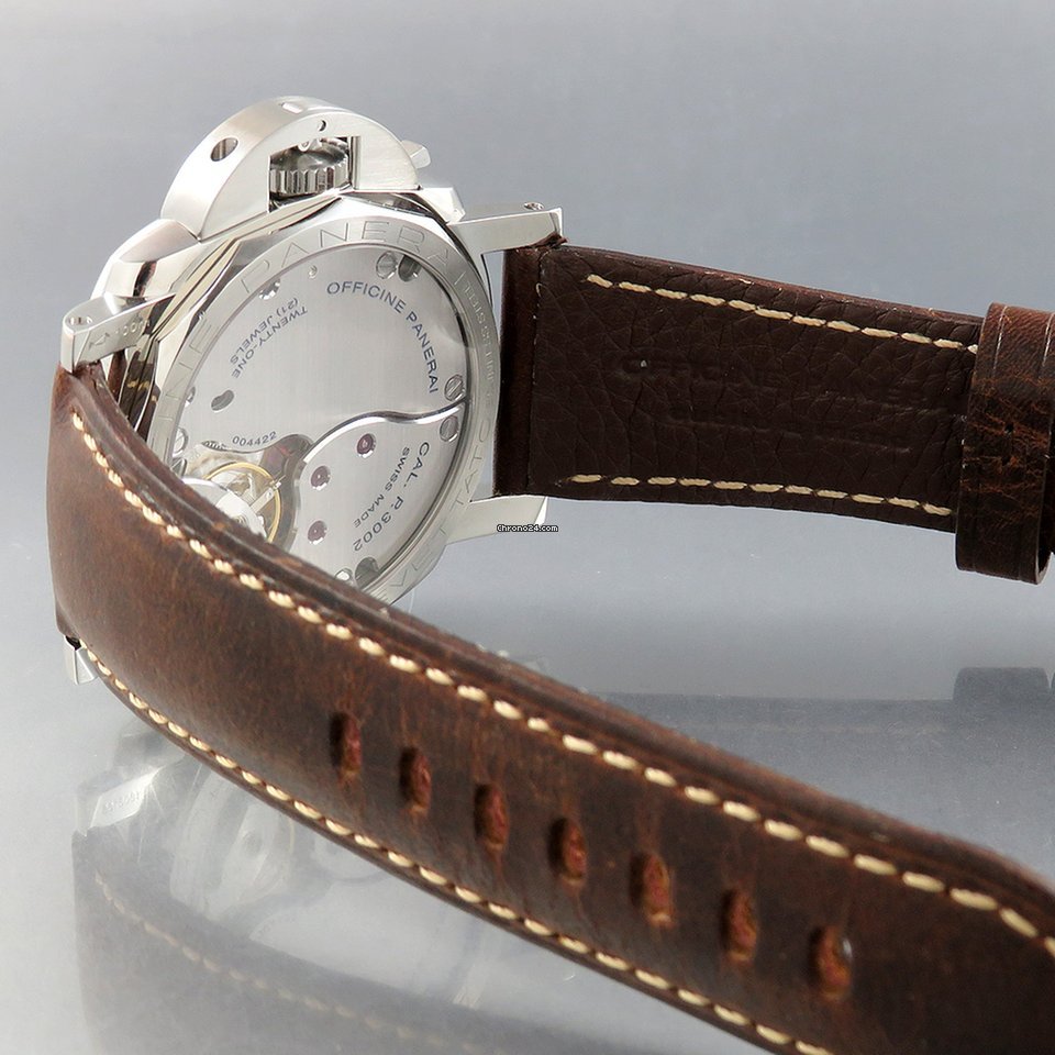 IMG_9081 Panerai Luminor 1950 3 Days Power Reserve Mens watch Unisex Manual winding Steel PAM 00423orPAM 423 Replica 5