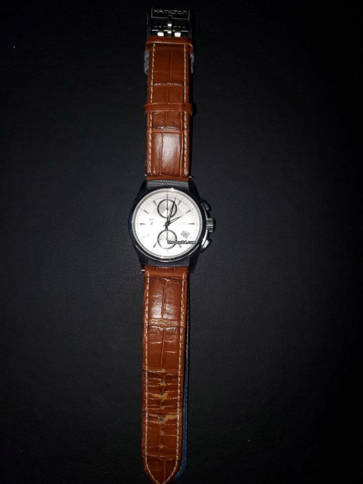IMG_9081 Hamilton Jazzmaster Auto Chrono Mens watch Unisex Automatic Steel H326160 Replica 5