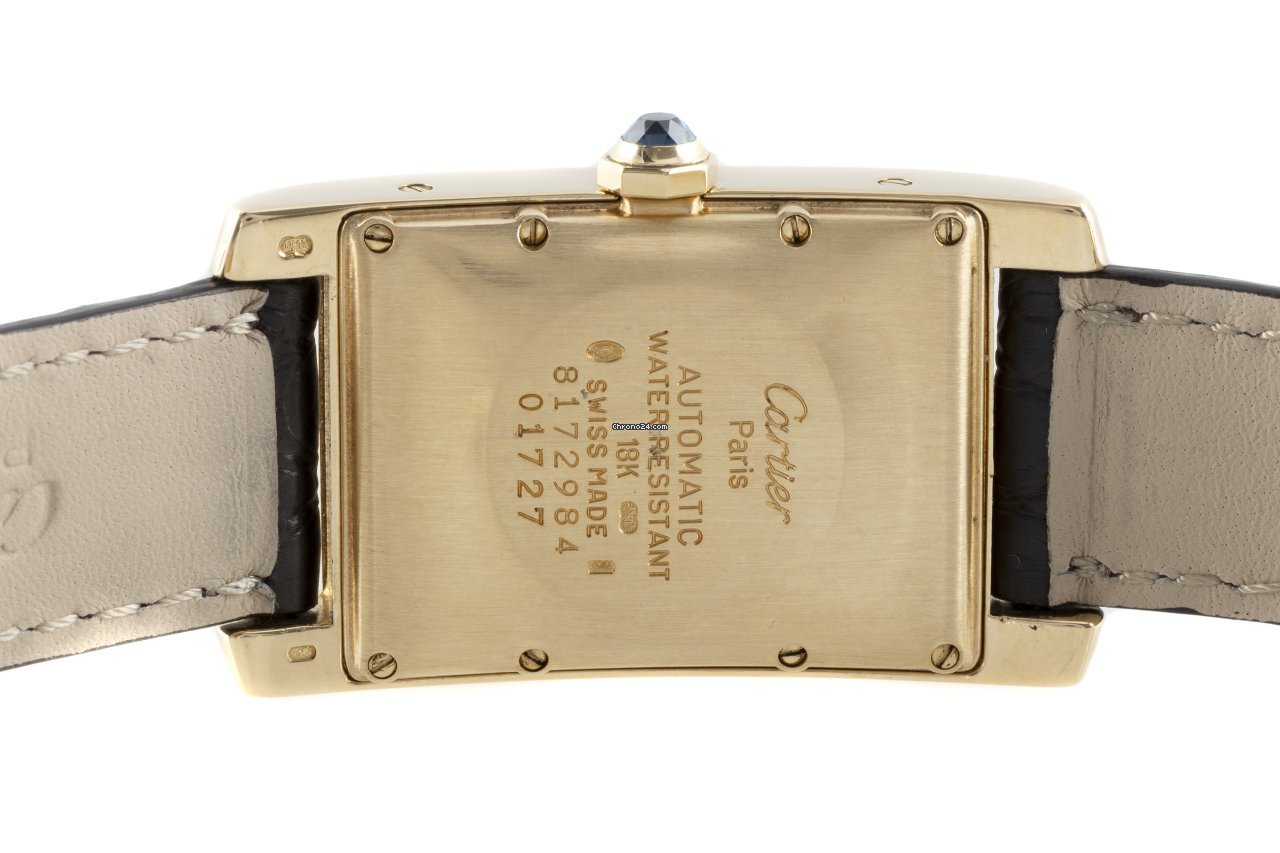 Cartier Tank Americaine Mens watch Unisex Automatic Yellow gold 8172984 Replica 5