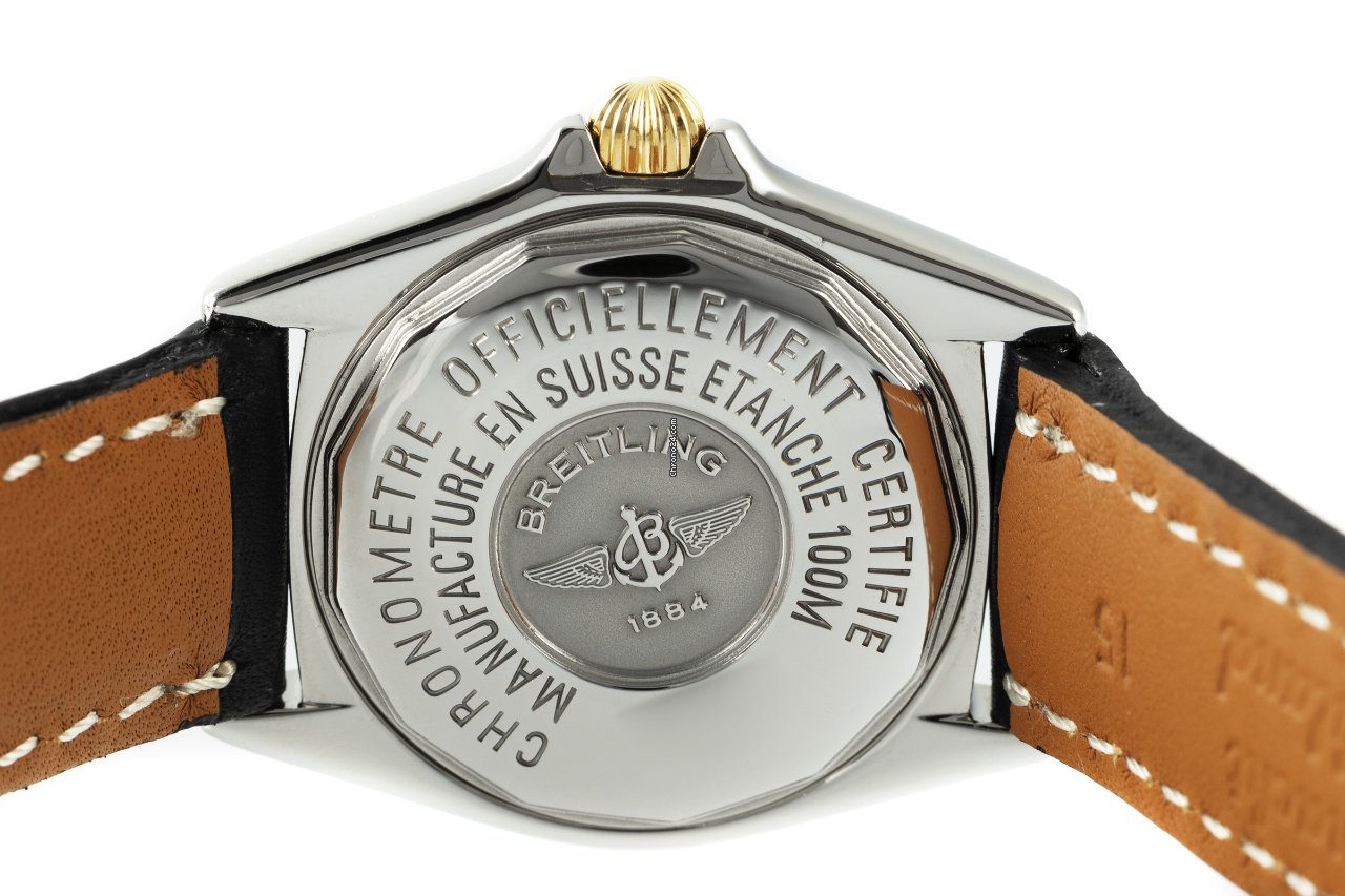 IMG_9081 Breitling Callistino Womens watch Quartz Gold Steel B52345 Replica 5