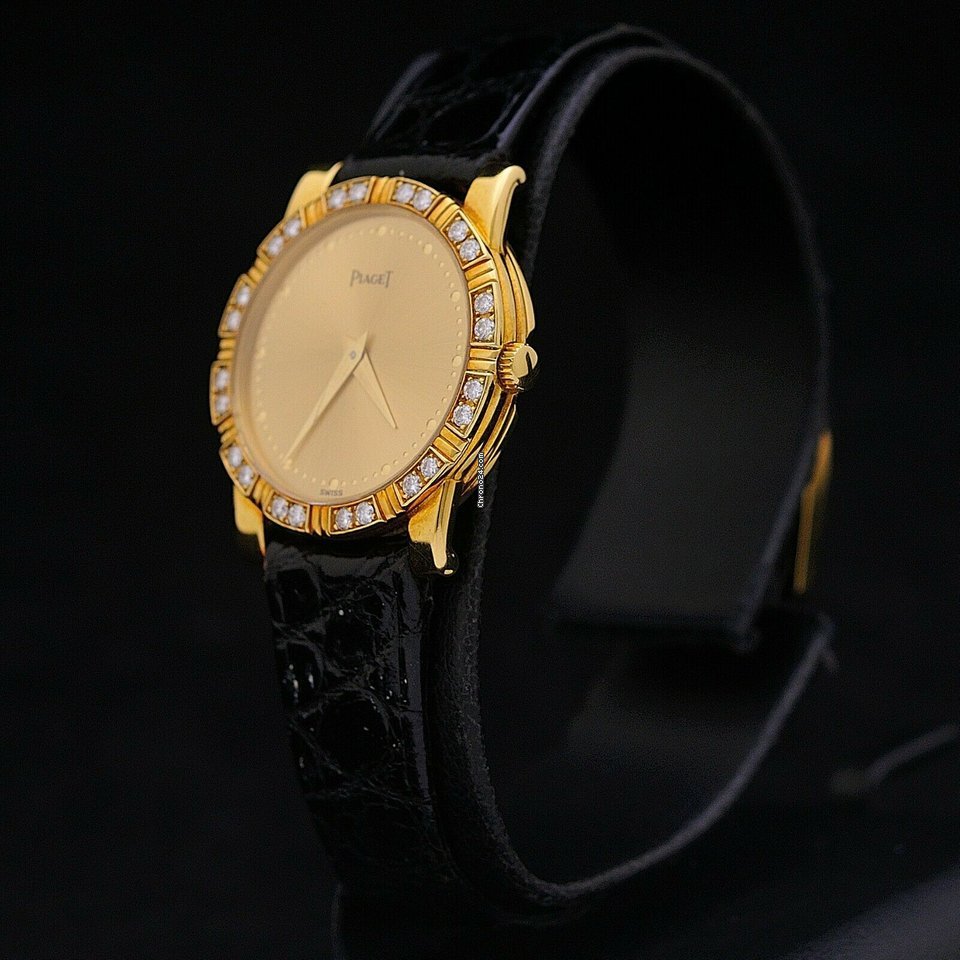 IMG_9081 Piaget Dancer Womens watch Quartz Yellow gold 80464 Replica 5