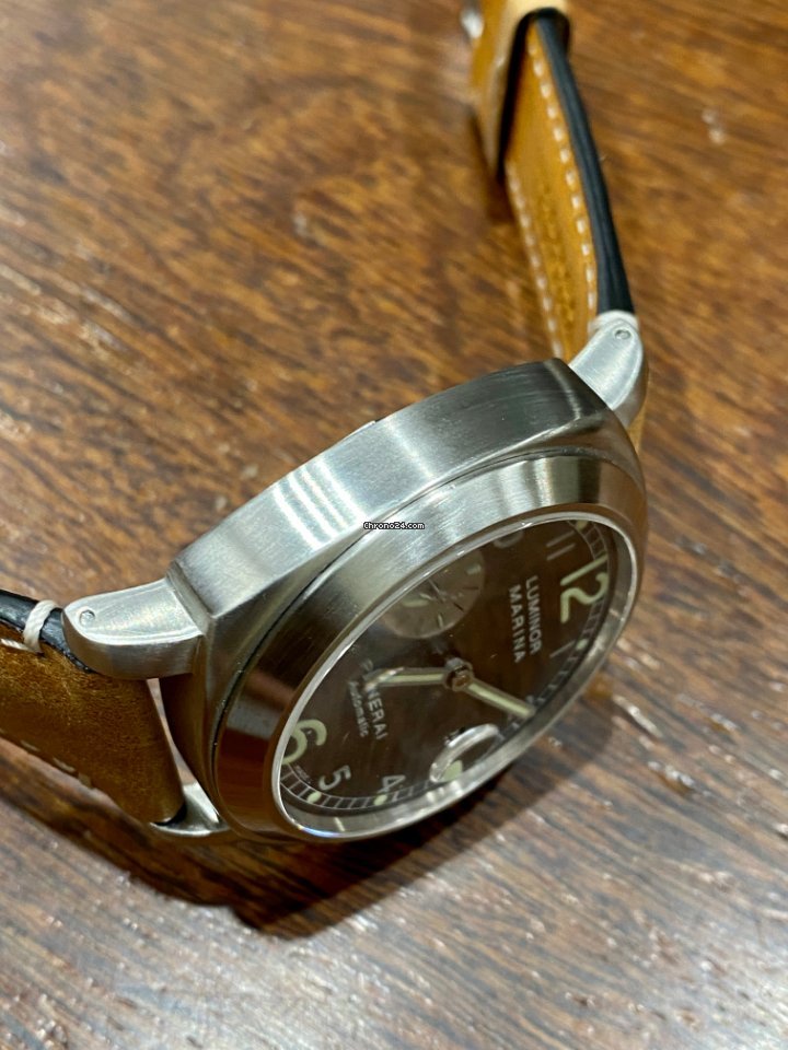 IMG_9081 Panerai Luminor Marina Automatic Mens watch Unisex Automatic Steel PAM 00086 Replica 5