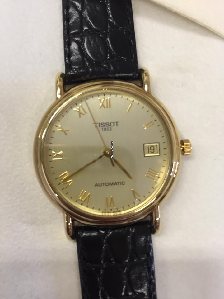 IMG_9081 Tissot Carson Mens watch Unisex Automatic Yellow gold T71.3.430.23 Replica 5