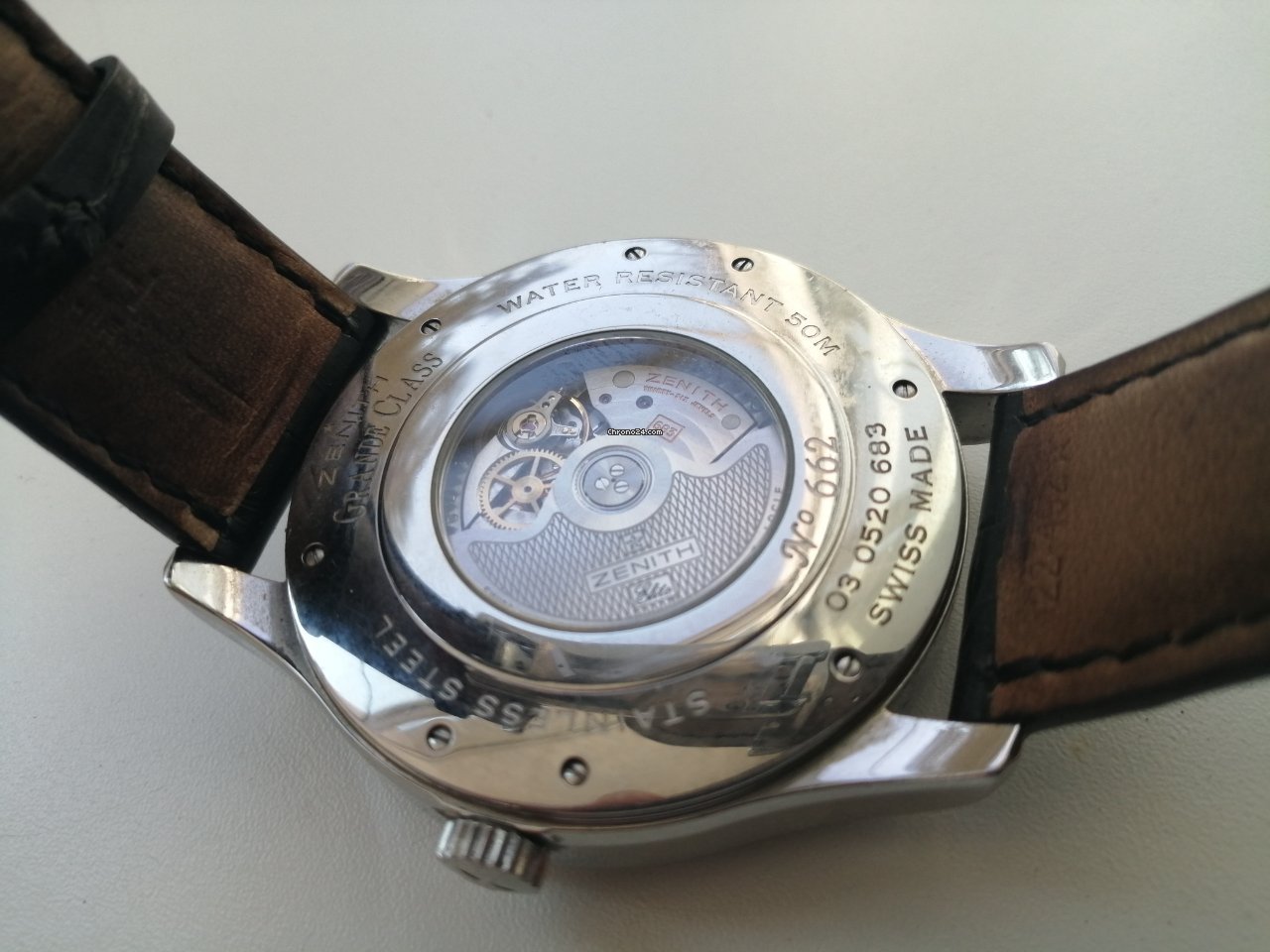 Zenith Elite Dual Time Mens watch Unisex Automatic Steel 03.0520.683 Replica 5