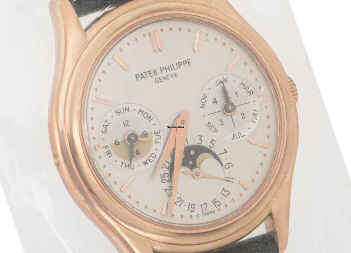 IMG_9081 Patek Philippe Perpetual Calendar Mens watch Unisex Automatic Rose gold 3940R-011 Replica 5
