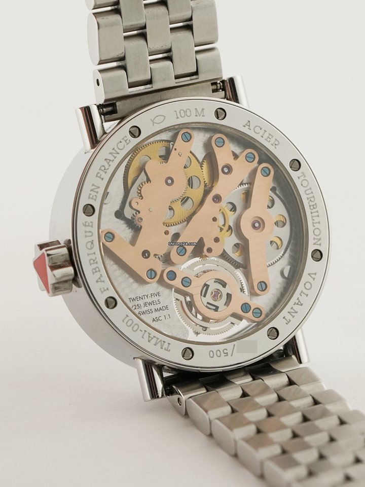 Alain Silberstein Mens watch Unisex Manual winding Steel TMA1-001 Replica 5