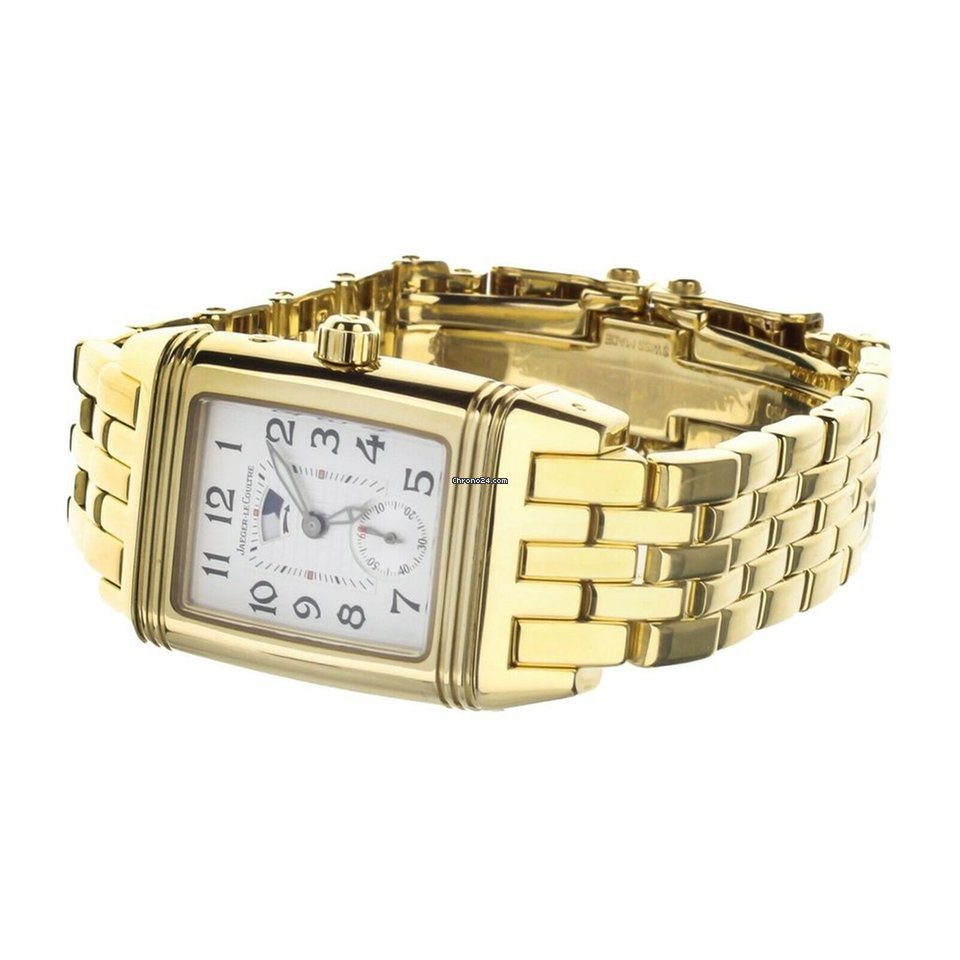 IMG_9081 Jaeger-LeCoultre Reverso Duetto Womens watch Manual winding Yellow gold 296.1.74 Replica 5