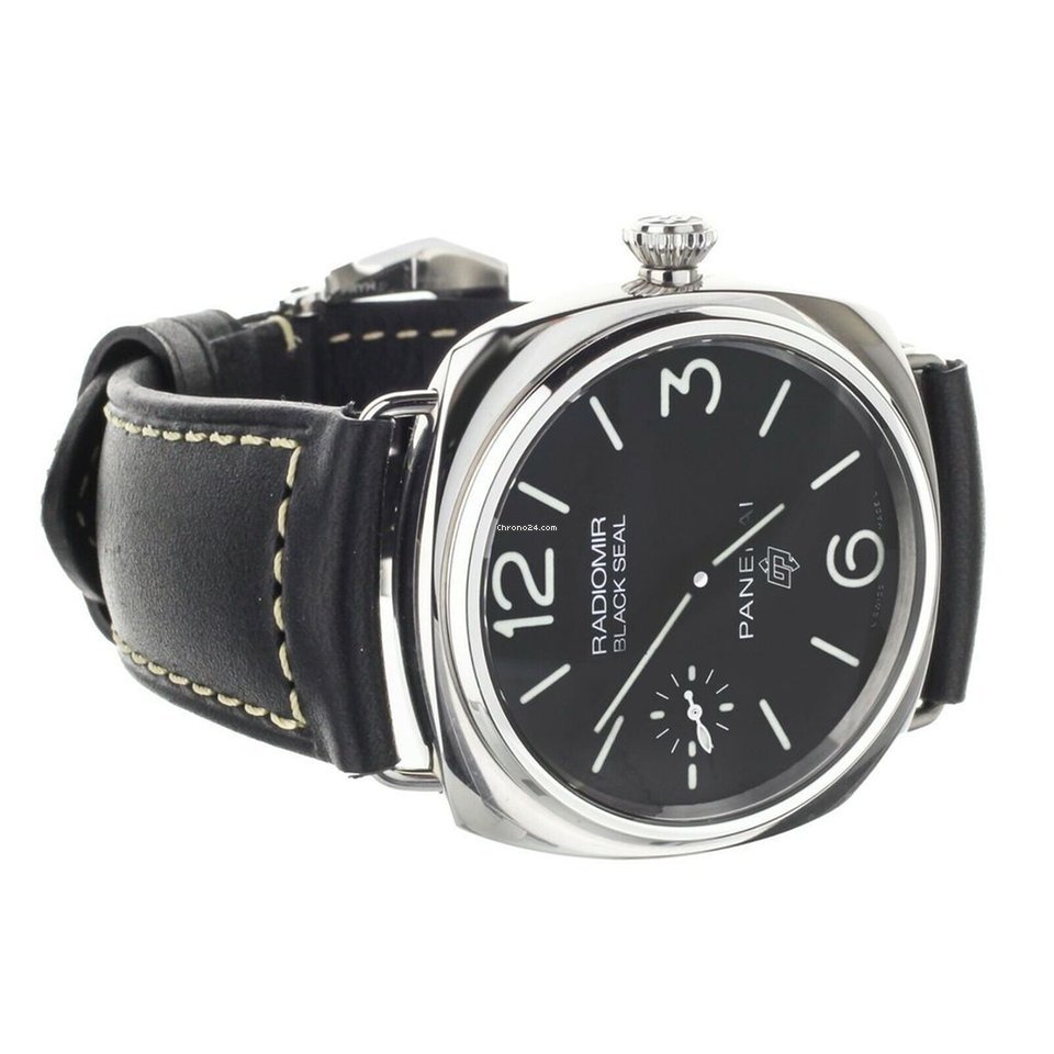 IMG_9081 Panerai Radiomir Black Seal Mens watch Unisex Manual winding Steel PAM754 Replica 5