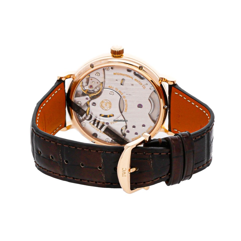 IMG_9081 IWC Portofino Hand-Wound Mens watch Unisex Manual winding Rose gold IW5101-04 Replica 5
