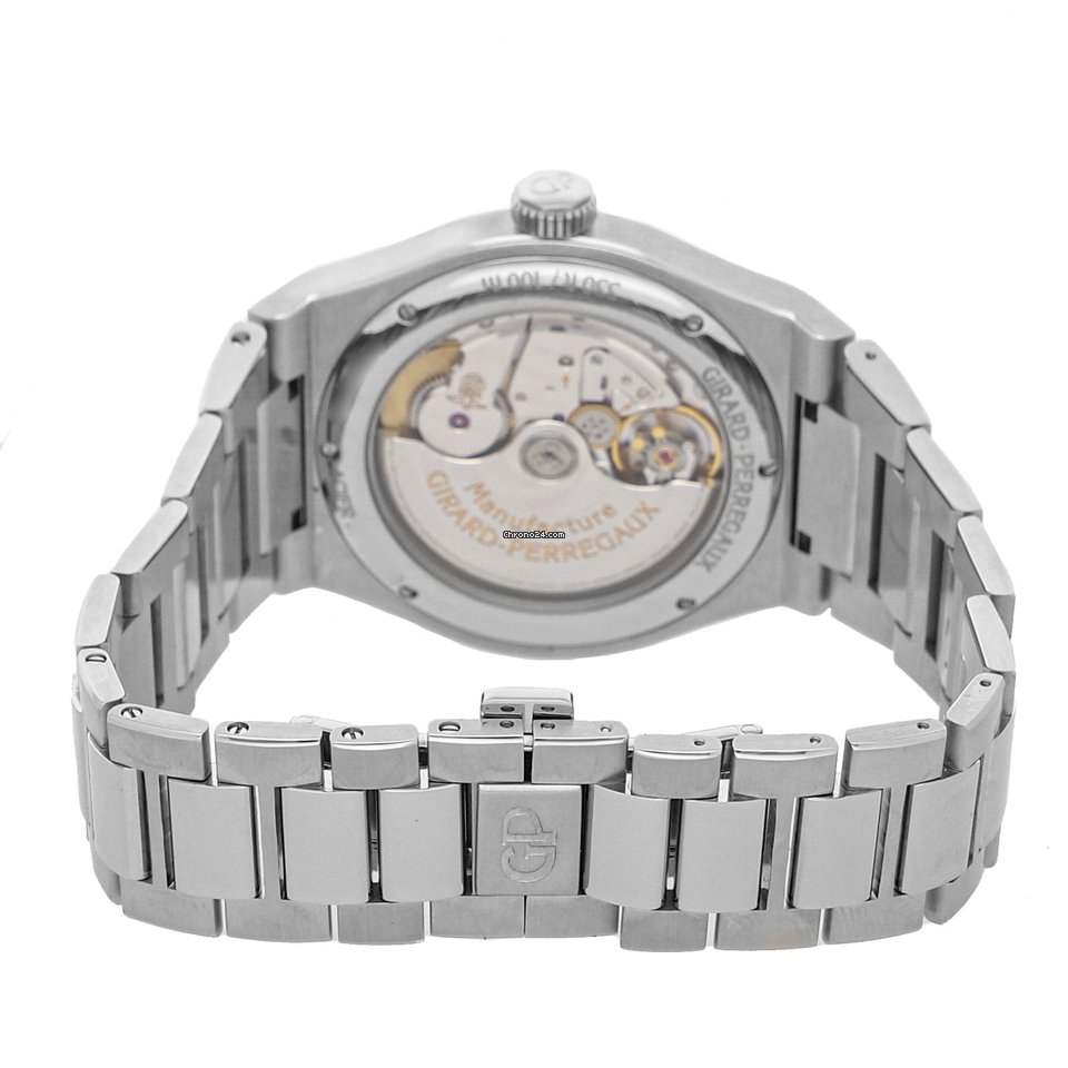 IMG_9081 Girard Perregaux Laureato Mens watch Unisex Automatic Steel 81010-11-1748-11A Replica 5
