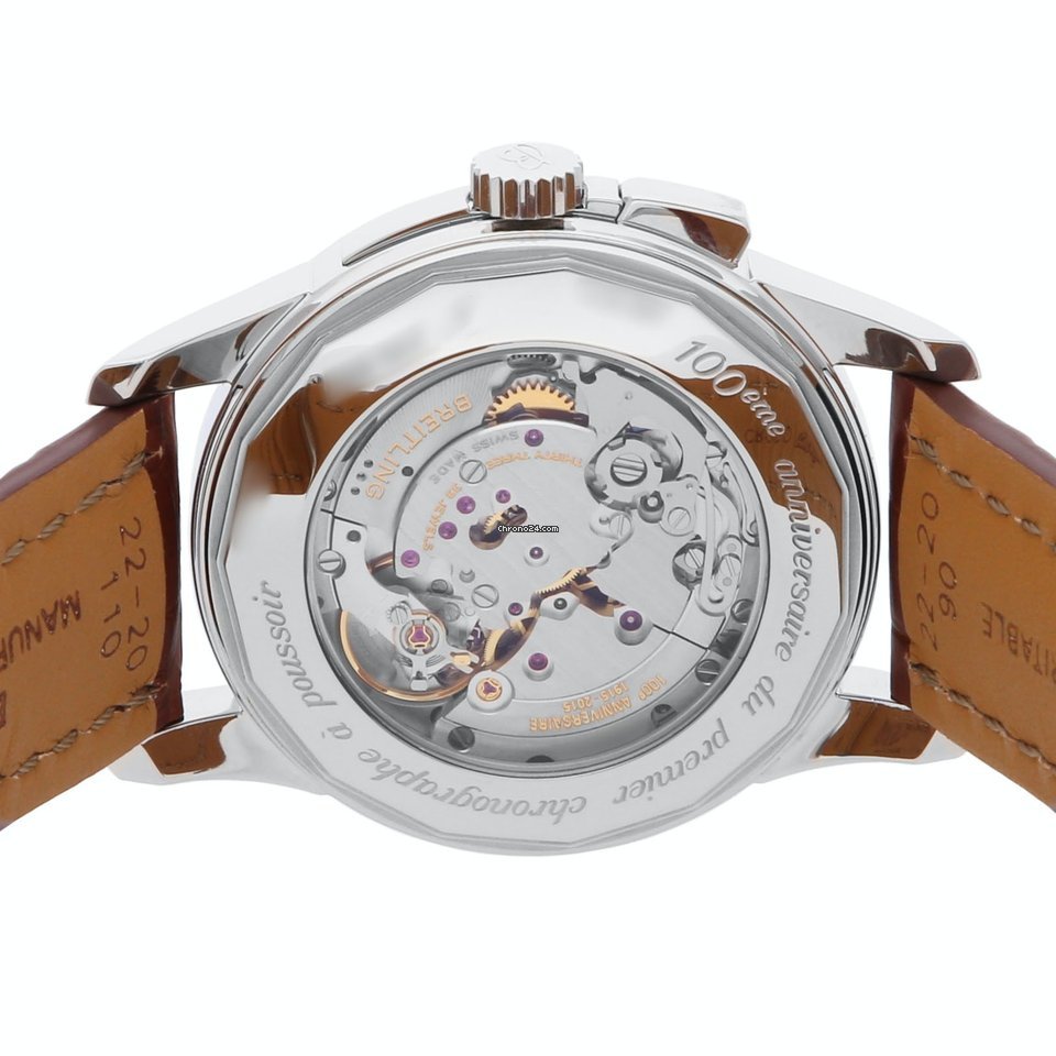 IMG_9081 Breitling Transocean Chronograph 1915 Mens watch Unisex Manual winding Steel AB141112 G799 Replica 5