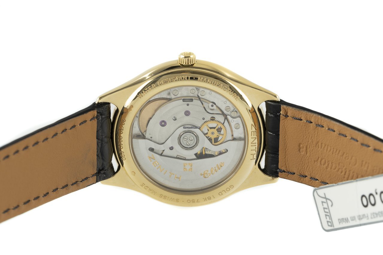 IMG_9081 Zenith Elite Mens watch Unisex Automatic Yellow gold 30.0040.680 Replica 5