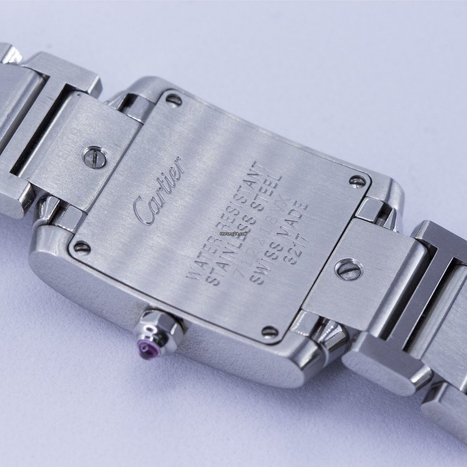 IMG_9081 Cartier Tank Francaise Womens watch Quartz Steel W51028Q3 Replica 5