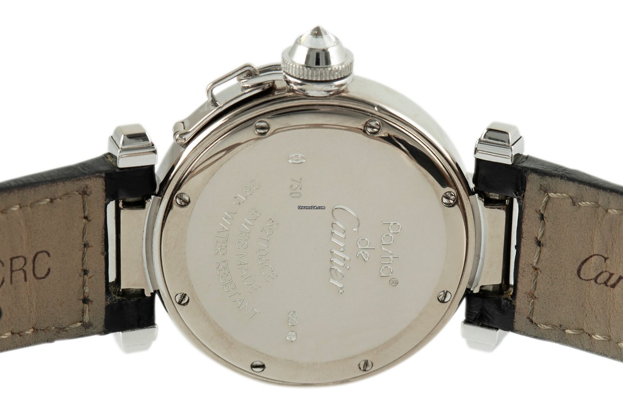 IMG_9081 Cartier Pasha Womens watch Quartz White gold 2813 Replica 5