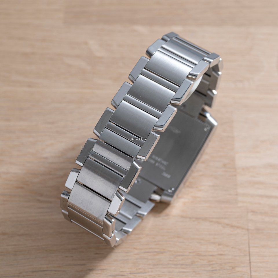 Cartier Tank Francaise Mens watch Unisex Quartz Steel 2653 Replica 5